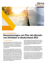 dena-MONITORINGBERICHT: Neuzulassungen von Pkw mit alternativen Antrieben in Deutschland 2023