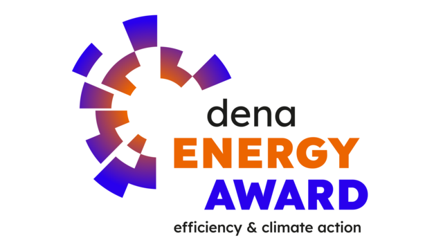Hier ist das neue Logo des dena Energy Awards zu sehen.