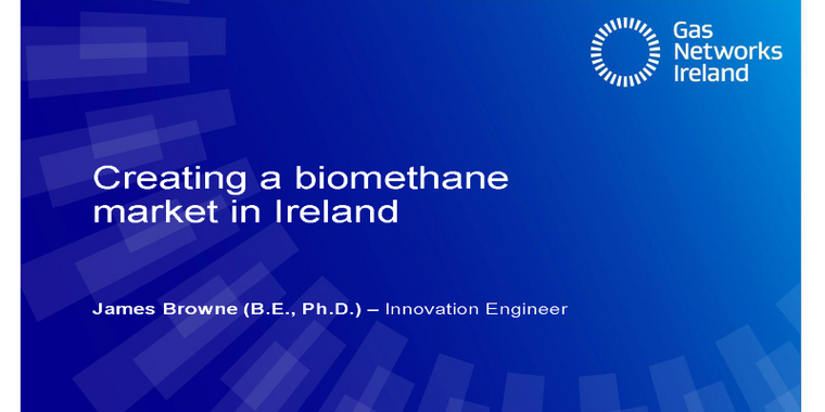 Panel I: Creating a biomethane market in Ireland - status and outlook