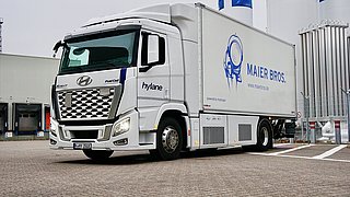 Ein Brennstoffzellen-LKW des nominierten Unternehmens.