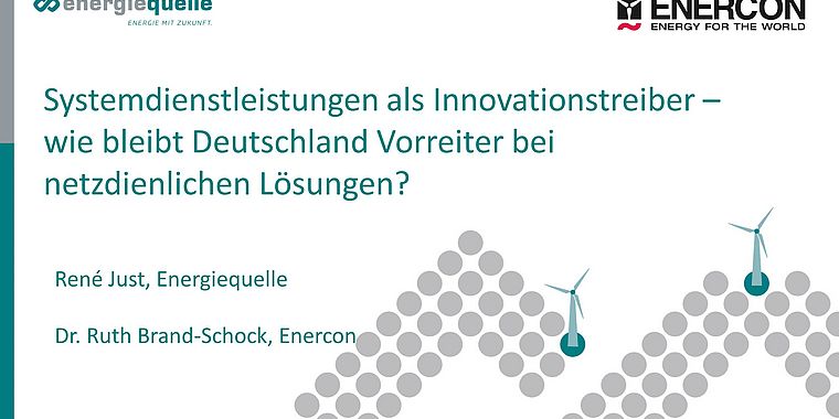 Systemdienstleistungen als Innovationstreiber – wie bleibt Deutschland Vorreiter bei netzdienlichen Lösungen?