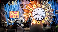 Die Bühne des SET Tech Festival 2024 mit verschiedenen Speakern