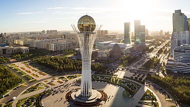 Skyline von Astana in Kasachstan