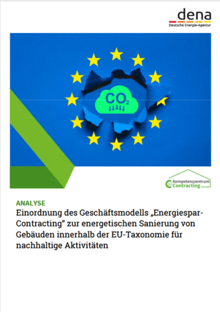 Teaser Analyse Einordnung des Geschäftsmodells „Energiespar-Contracting“ zur energetischen Sanierung von Gebäuden innerhalb der EU-Taxonomie für nachhaltige Aktivitäten
