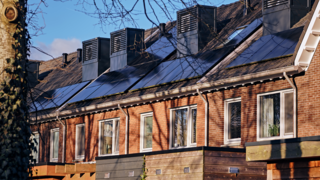 Reihenhäuser mit Photovoltaikanlage