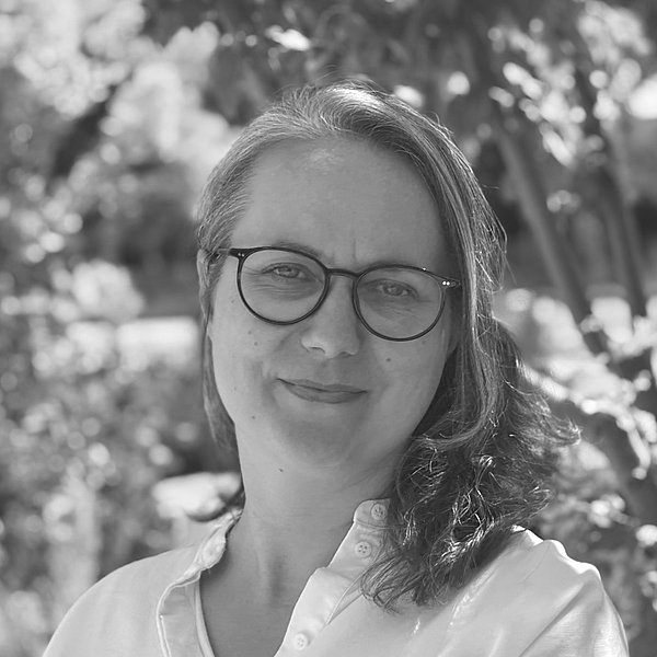 Foto von Heike Brugger in schwarz weiß