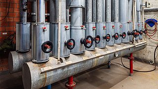 Haustechnik in der Sporthalle West in Gevelsberg