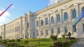 Ansicht des Leopoldina Gebäudes in Halle