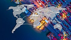 Smart,Technology,Concept,With,Global,Logistics,Partnership,Industrial,Container,Cargo