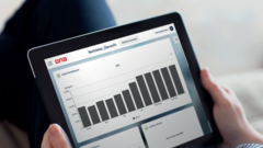 Die Nutzeroberfläche eines digitalen Energie-Managementsystems.