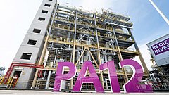 Ansicht der chemischen Farbikanlage in Marl.