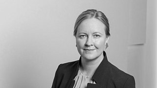 Foto von Marika Linntam in schwarz weiß