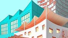 Titelbild dena-Gebäudereport 2025 Updatebericht April