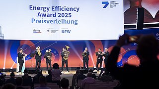Blasensemble auf der EEA 2025-Bühne
