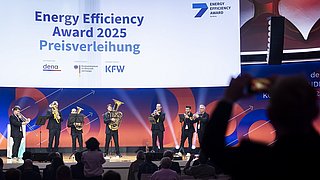Blasensemble auf der EEA 2025-Bühne