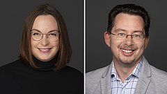 Porträtfotos von Friederike Wenderoth und Martin Jäger