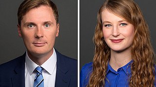 Toni Reinholz und Christin Schmidt