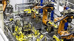 Eine Laserschweißanlage.