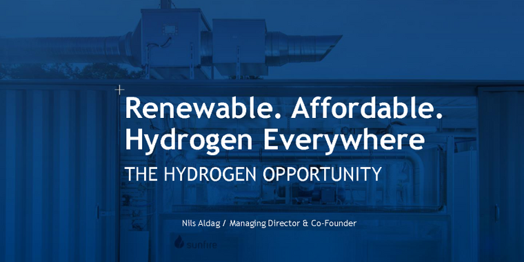 Renewable. Affordable. Hydrogen Everywhere