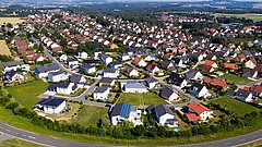 Luftaufnahme neuer Häuser