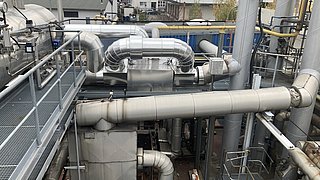 Ein Luft-Wärmeübertrager.