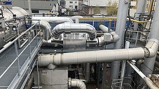 Ein Luft-Wärmeübertrager.