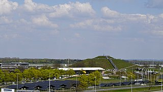 PV-Anlage im Besucherpark des Flughafens München.