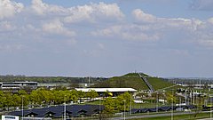PV-Anlage im Besucherpark des Flughafens München.