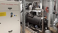 Eine Kompressionskältemaschine mit magnetgelagertem Turbo-Verdichter.