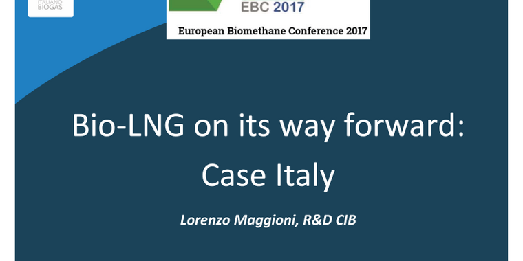 Panel II: Bio-LNG on its way forward: Case Italy