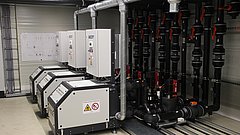 Eine Kälteanlage zur Kühlung von Sprtzgussmaschinen.