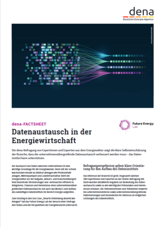 Teaser Factsheet Datenaustausch in der Energiewirtschaft