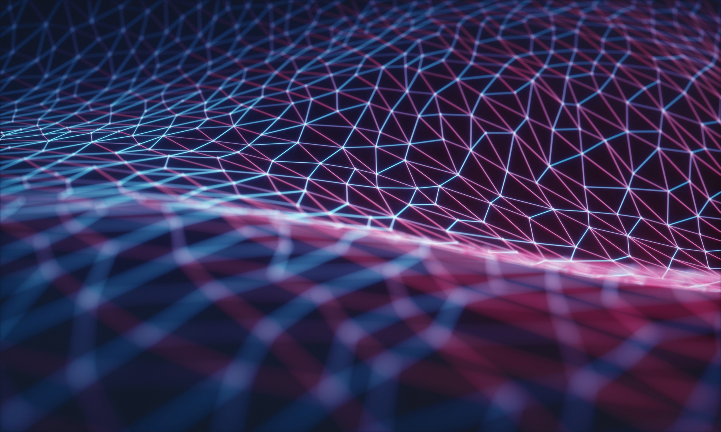 Abstrakte Symbole für digitalisierte Vernetzung